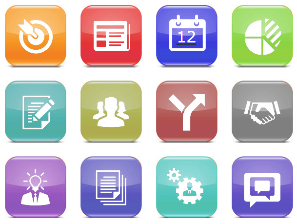 Sample Media Platform App Icons